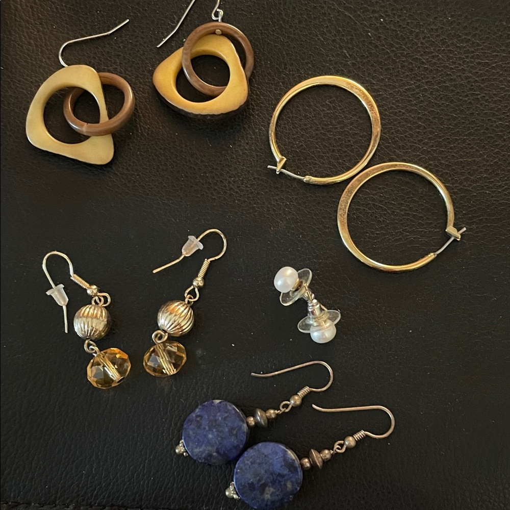 Elegant Mixed Color Earring Set